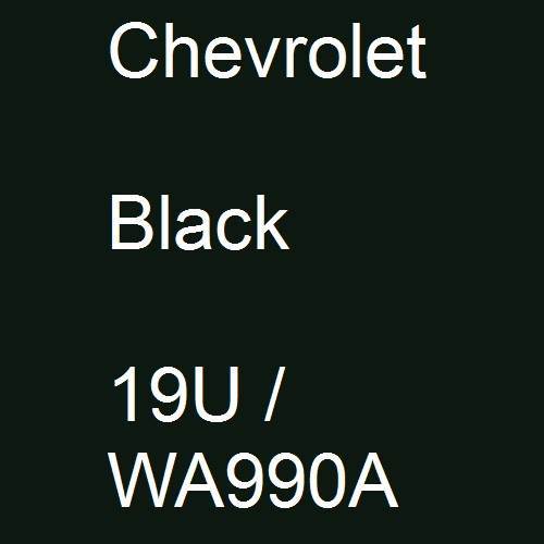 Chevrolet, Black, 19U / WA990A.